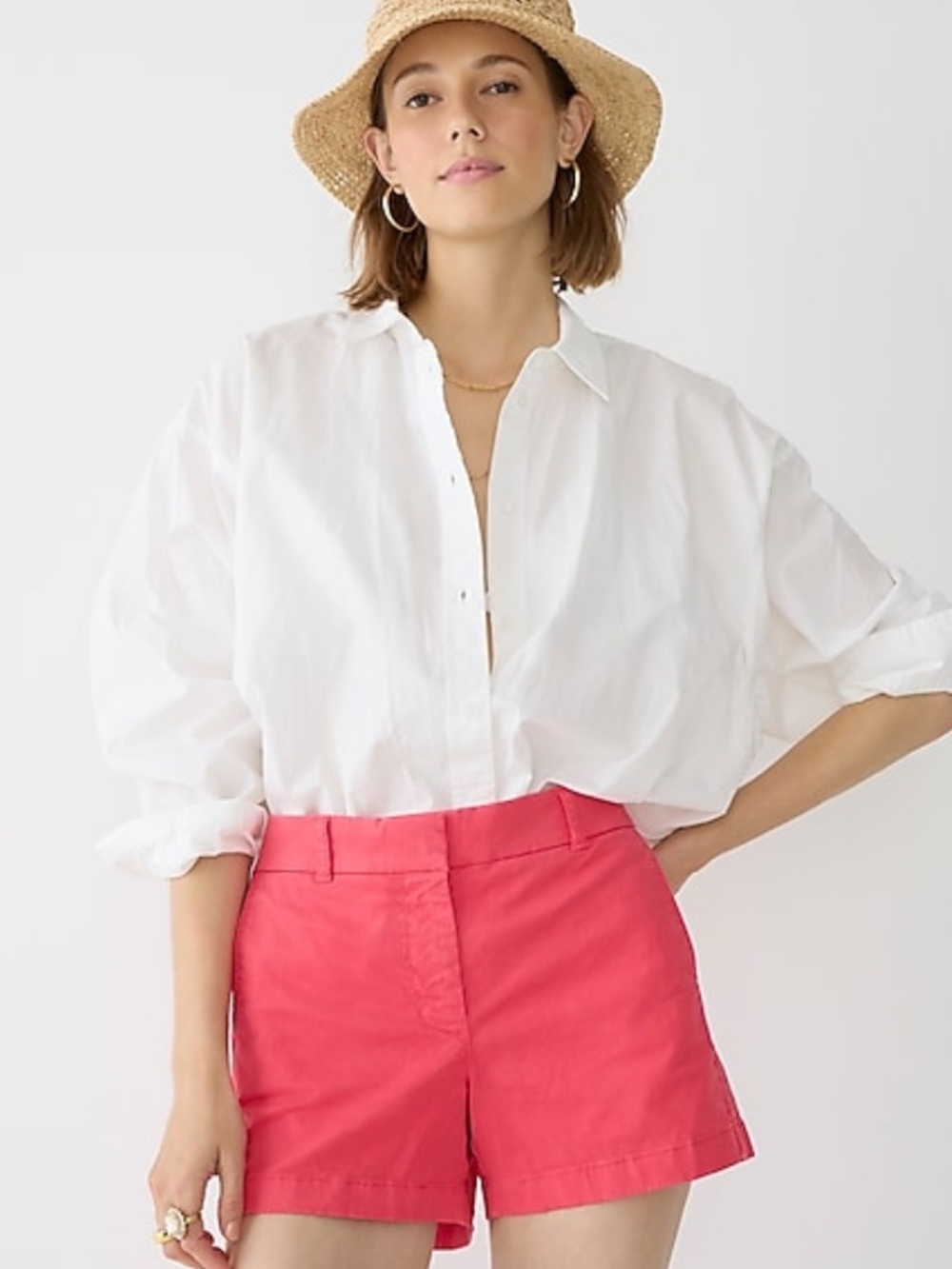 J.‎ Crew 4” Stretch Chino Short in Dragon Fruit